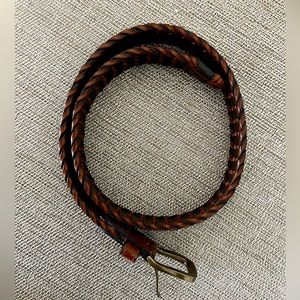 Boys Brown braided belt, 27”, SZA1
